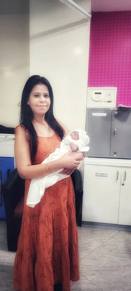 Dr. Payal with newborn